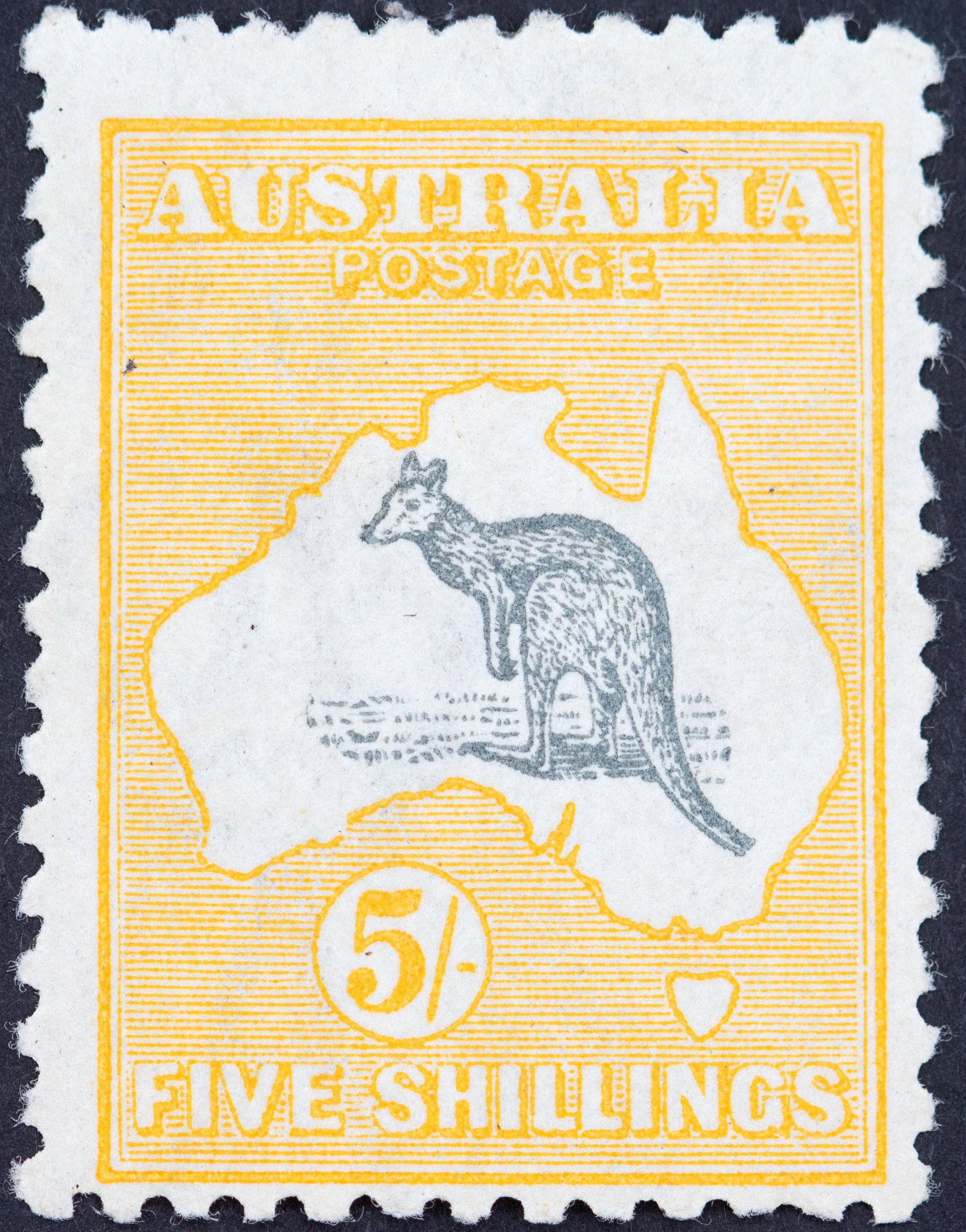325 · Second Watermark, Five Shillings, 1915, Fine