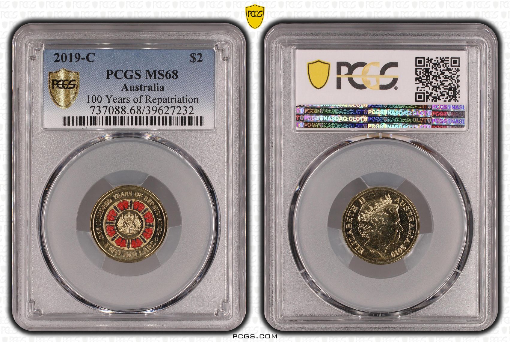 100 Years of Repatriation, Two Dollar, 2019-C, PCGS MS68