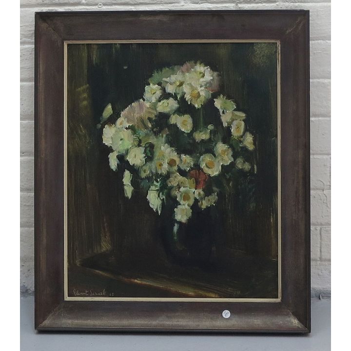 CLEMENT SERNEELS - OIL ON BOARD, dated '65