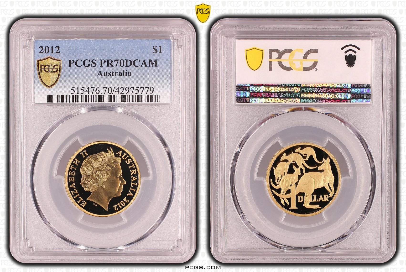 Elizabeth II, One Dollar, PR70DCAM , 2012 PCGS POP - 14/0