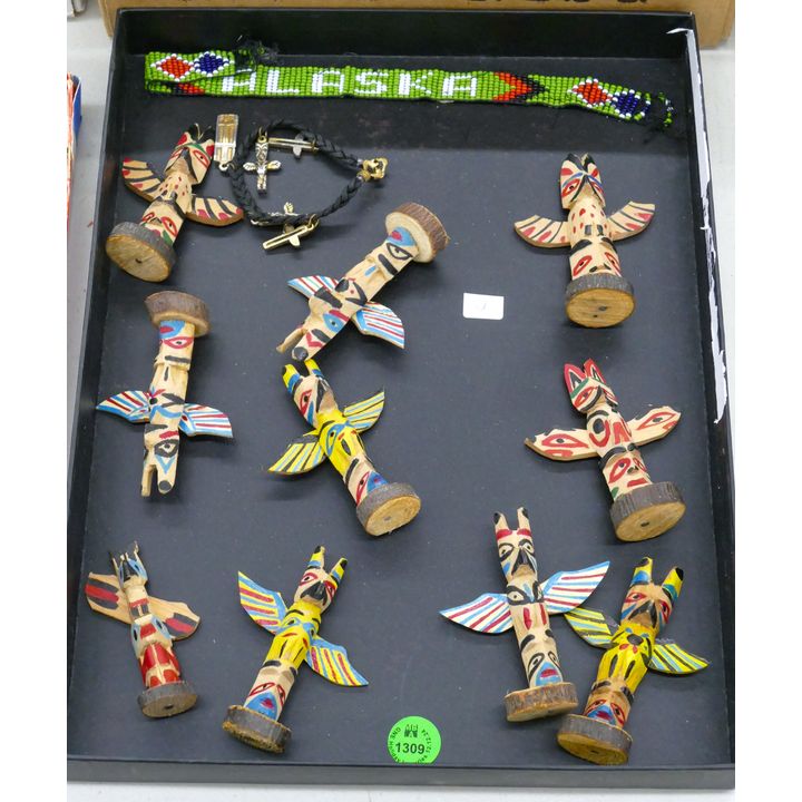 Box Small Totem Figures etc.