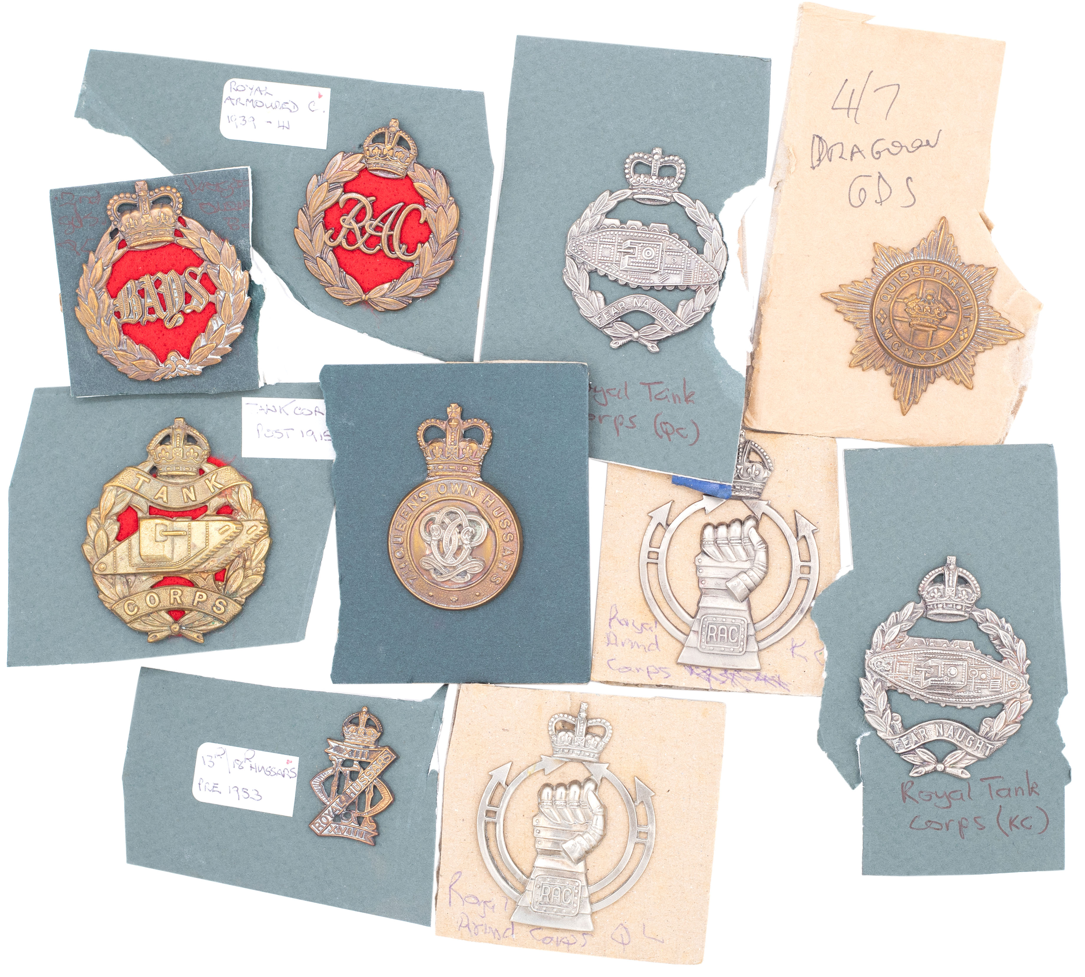 Great Britain, Mechanised Regiments, 1910s - 1950s, VGC