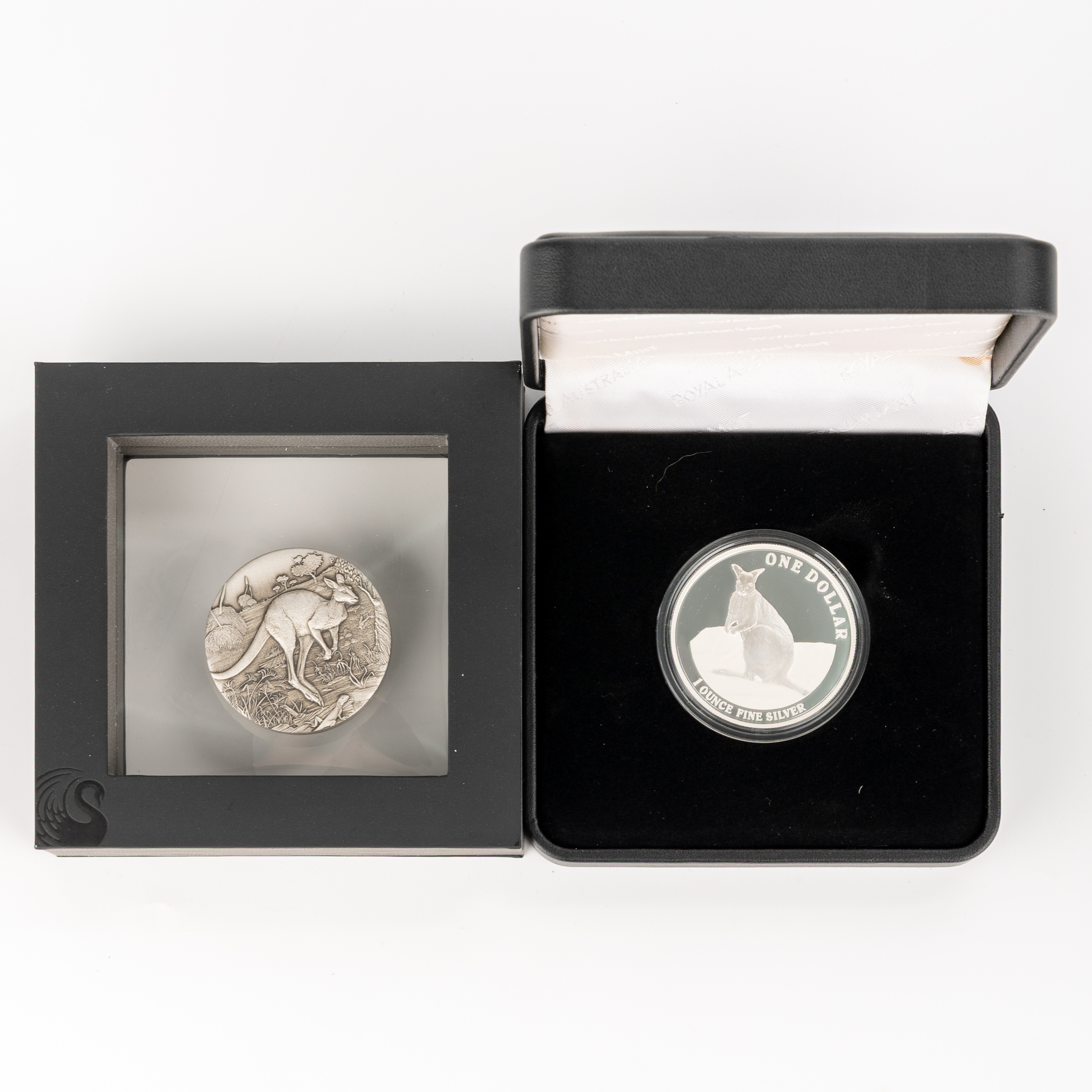 Elizabeth II, RAM / Perth Mint - Kangaroo Series & Australian Kangaroo, One Dollar - Two Dollars, 2012 - 2016, UNC - FDC
