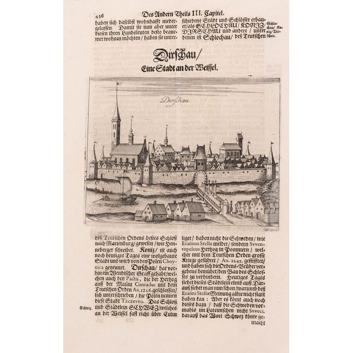 Christoph Hartknoch | Dirschau/eine Stadt an der Weissel