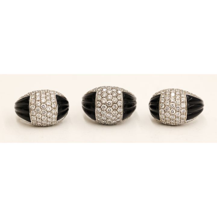 Picchiotti 18k Diamond Black Onyx Ring & Earring Set