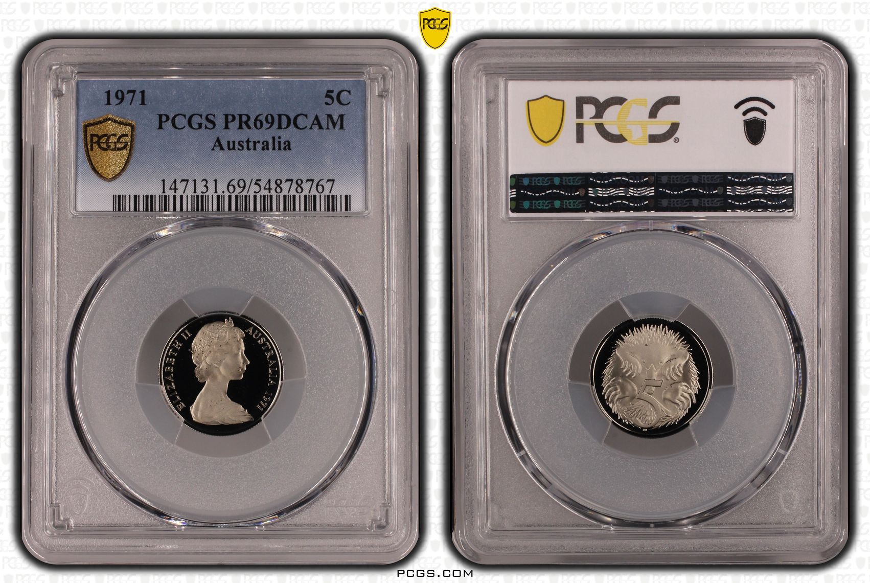 Five Cent, 1971, PCGS PR69DCAM