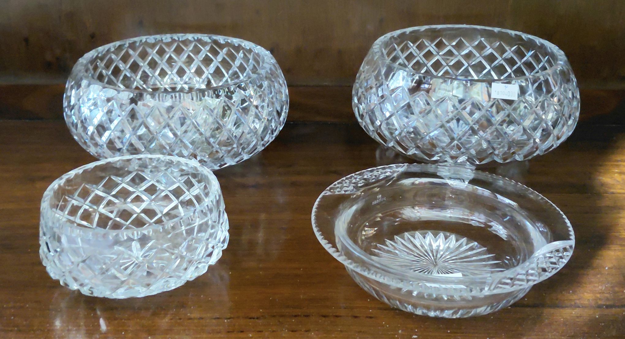 105 · CUT CRYSTAL BOWLS