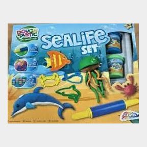 Sea Life Dough Modelling Set - Age 3+ Art Craft Kids Home Fun - 51662/3292