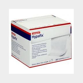 Hypafix Dressing Fixation Adhesive Non-Woven Fabric Dressing Plaster 10cm-White-Unisex 1 Pack 10cm(w) x 10m(l) Roll.- 51743/2667