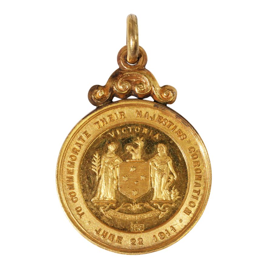 Victoria, Coronation of George V & Mary, Gold Medal, 1911