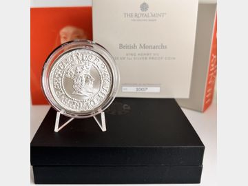 2022 ELIZABETH II MONARCH SERIES 'HENRY VII' 1oz SILVER £2 PROOF COIN