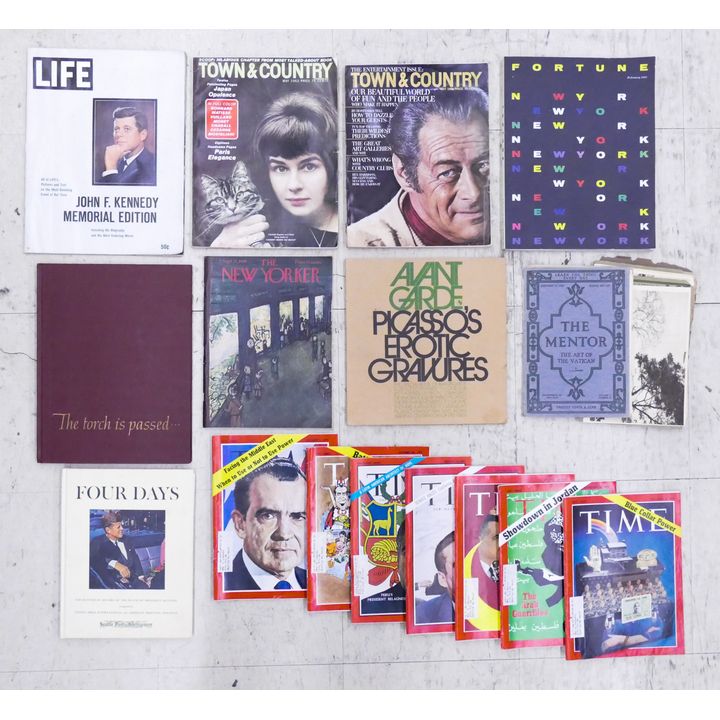 Box Vintage Art Magazines Etc