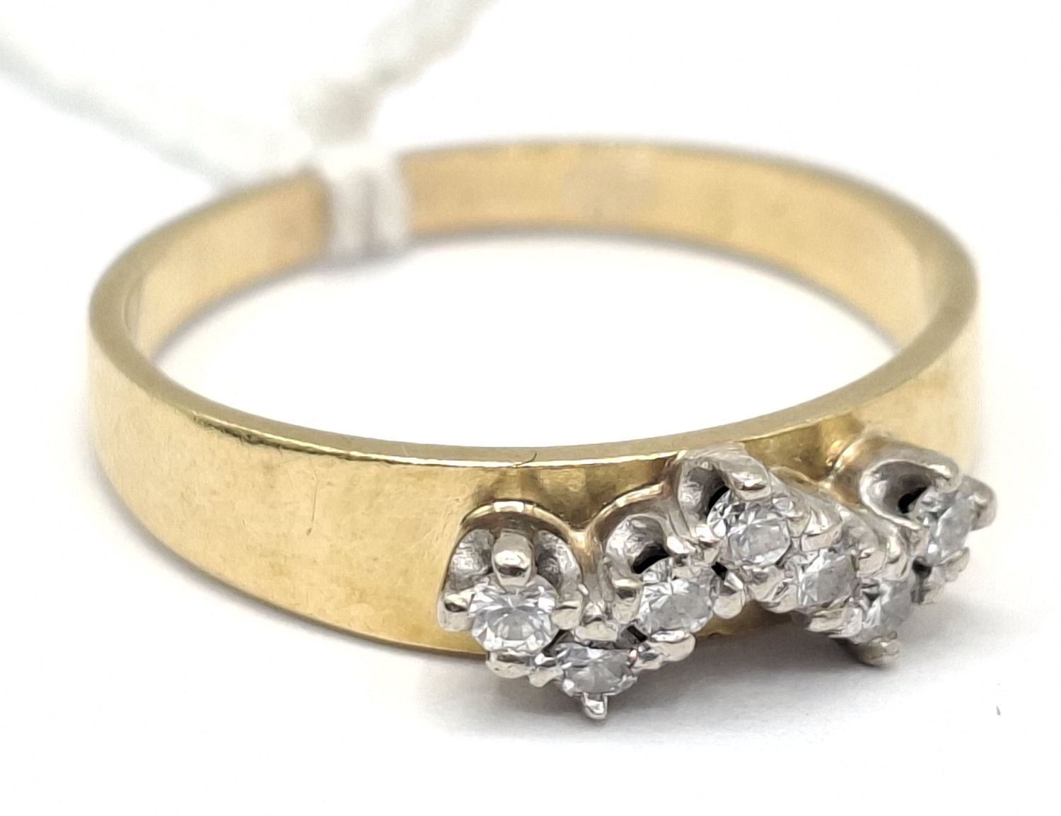 1113 · 18CT DIAMOND ROW RING