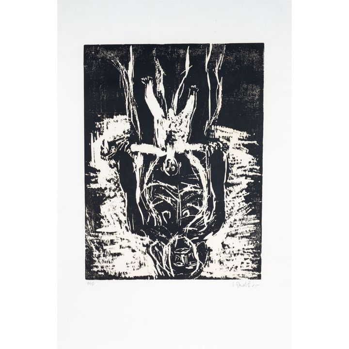 Georg Baselitz Schwarze Mutter, weißes Kind 1985