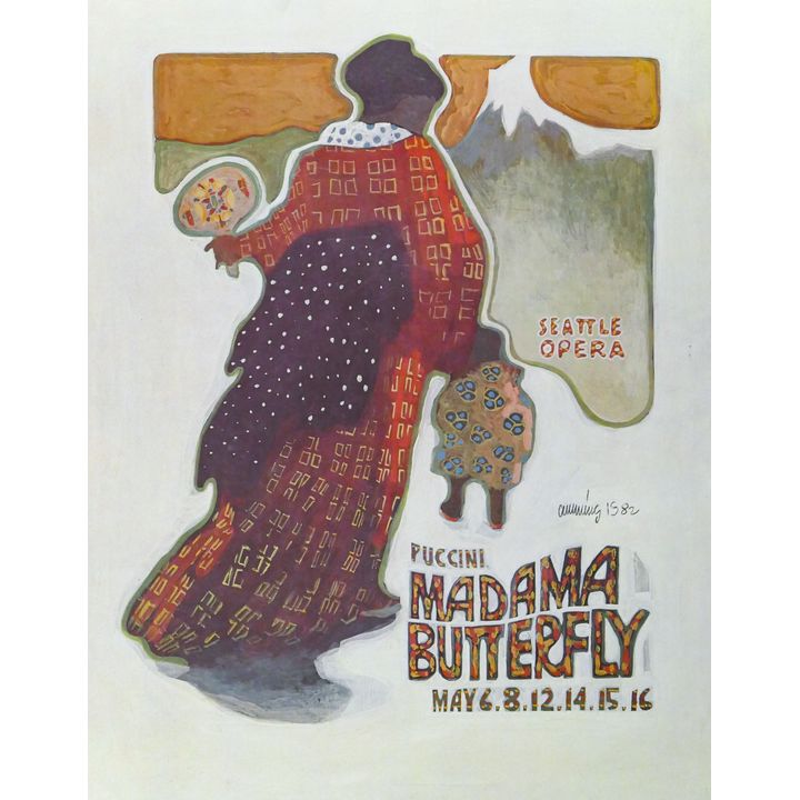 William Cumming ''Madama Butterfly'' 1982 Poster 30.5''x24''