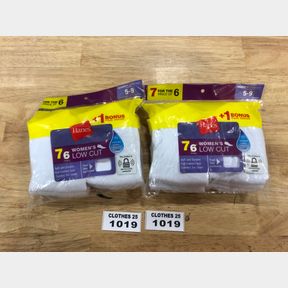 (2) 7 PAIR SEALED HANES WOMEN'S SOCKS LOW CUT COOL COMFORT WHITE CUSHION SOLE SZ 5-9
