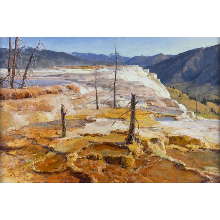 Clyde Aspevig (1951-), The Terrace-Mammoth Hot Springs