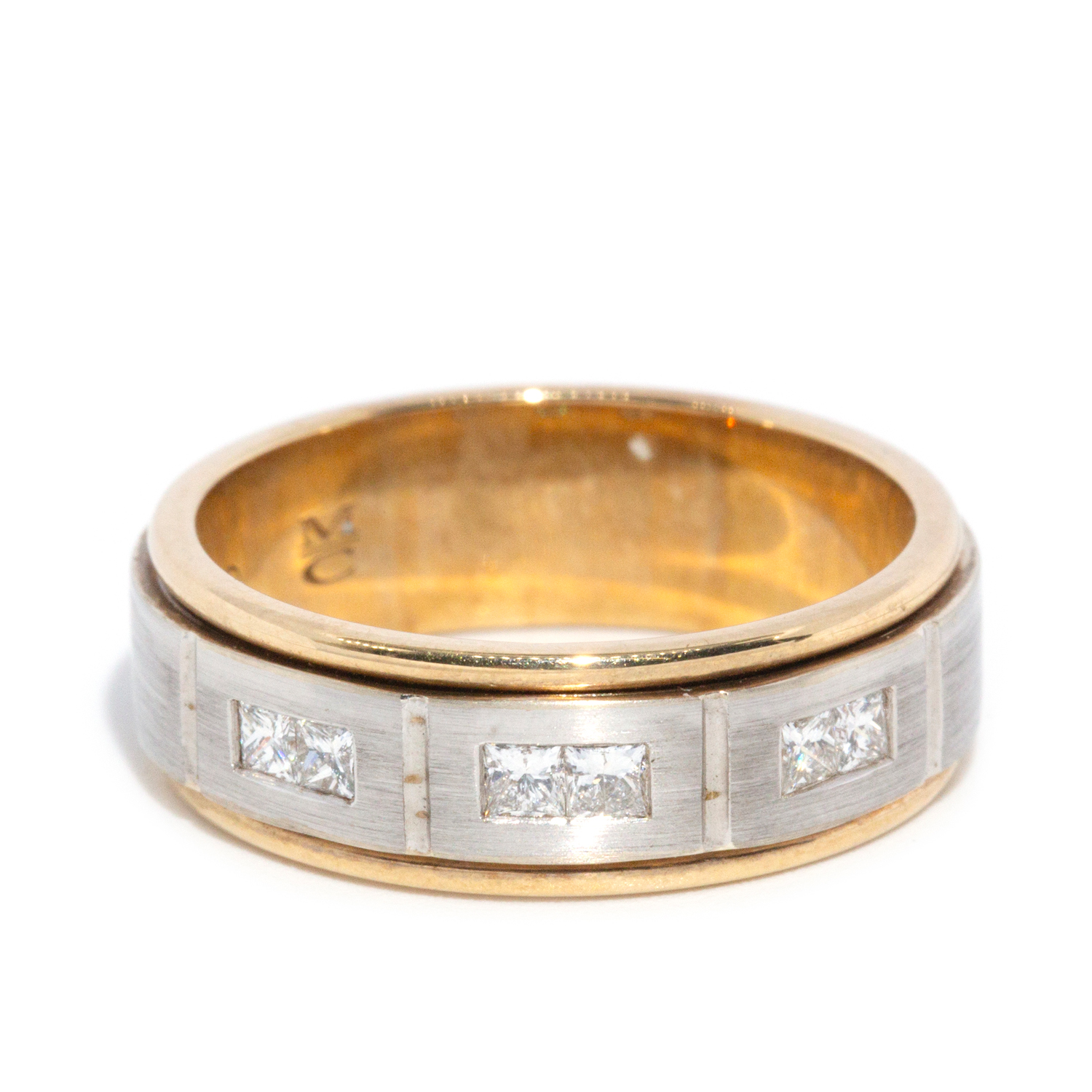 9ct Two Tone Gold Diamond RIng