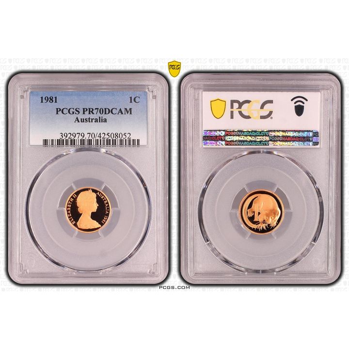Elizabeth II, One Cent, PR70DCAM , 1981 PCGS POP - 36/0