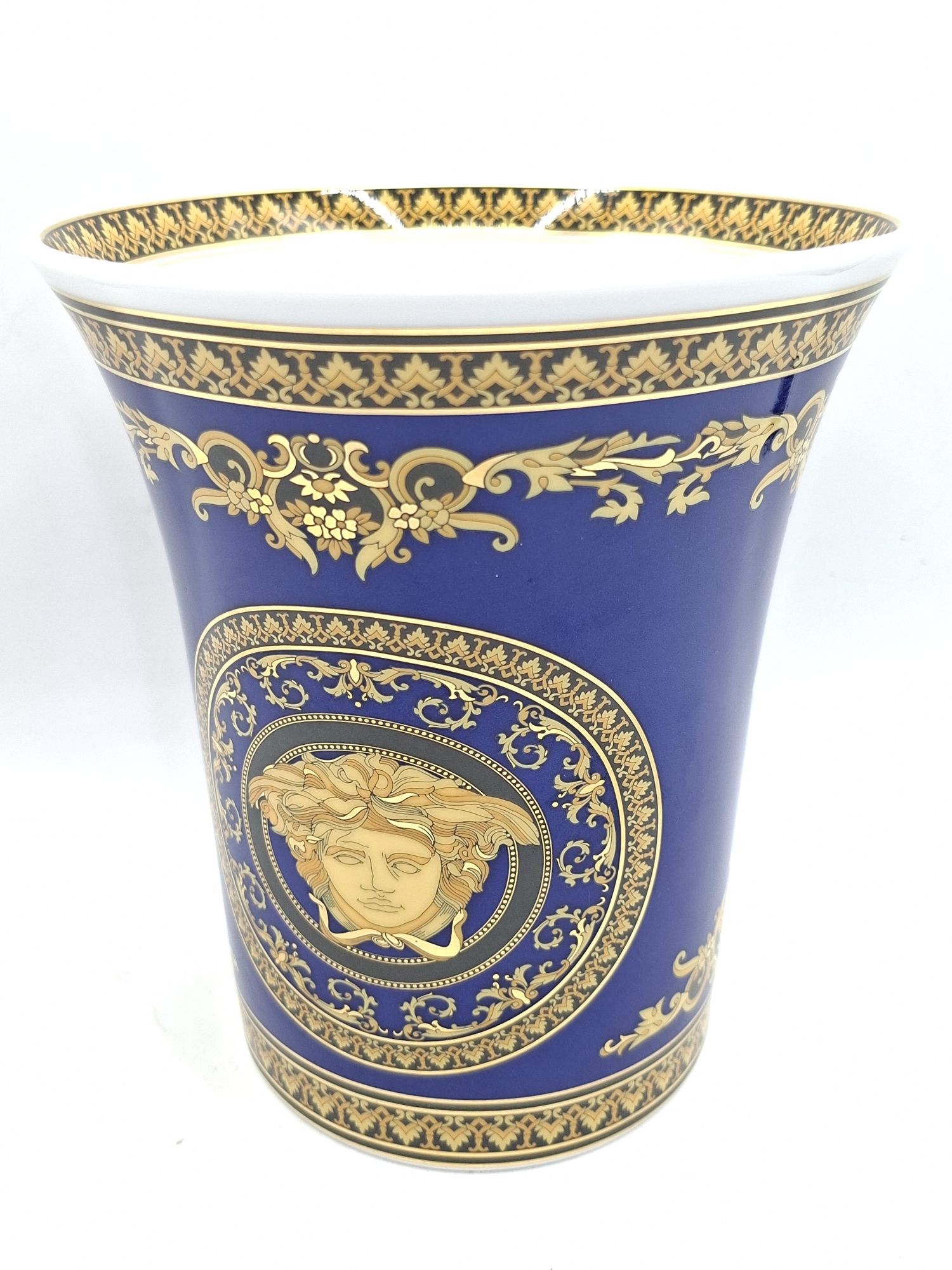 Versace "Medusa Blue" Vase