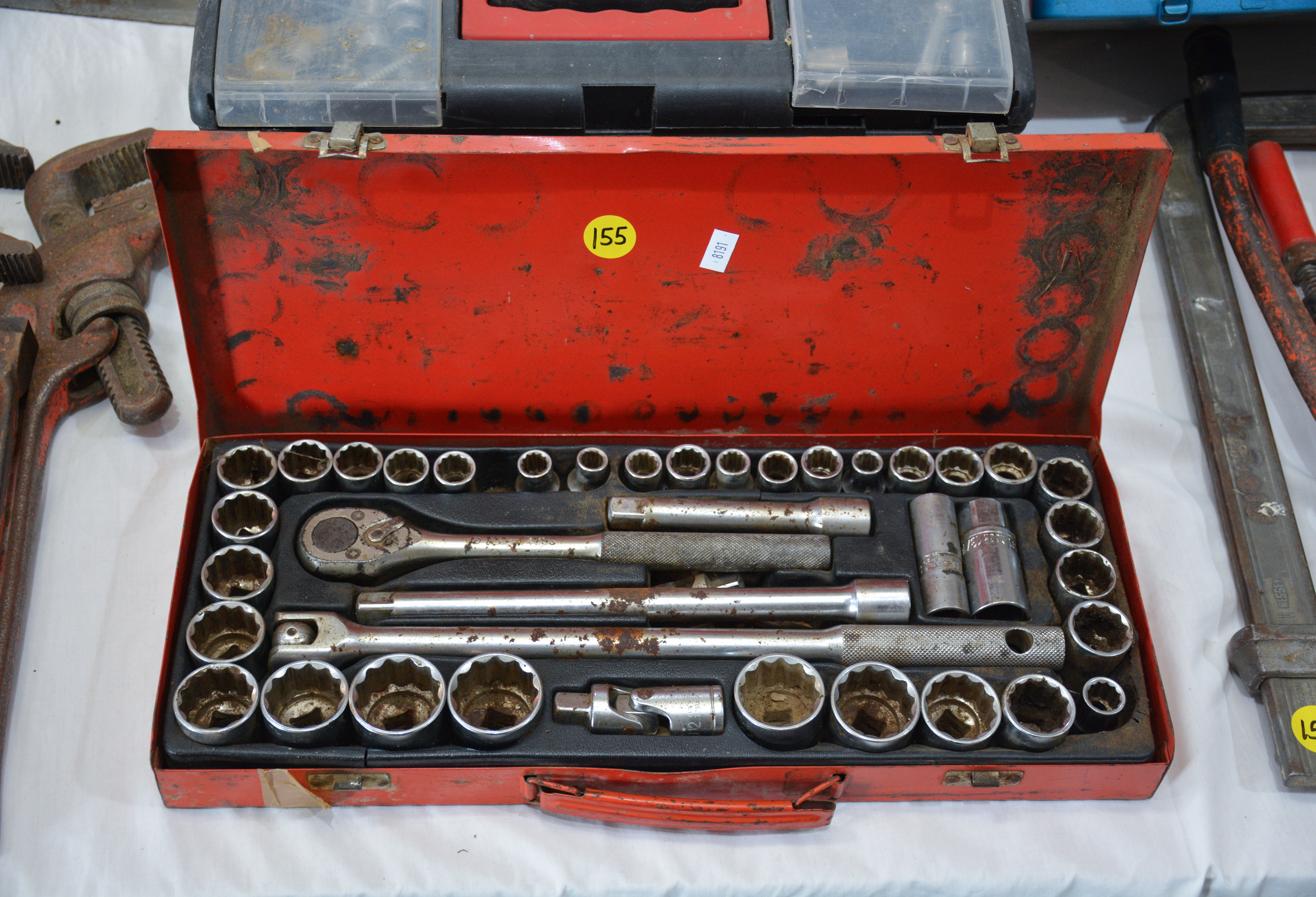 Ratchet/Socket Set in Metal Case — sold at auction in New Zealand for $45