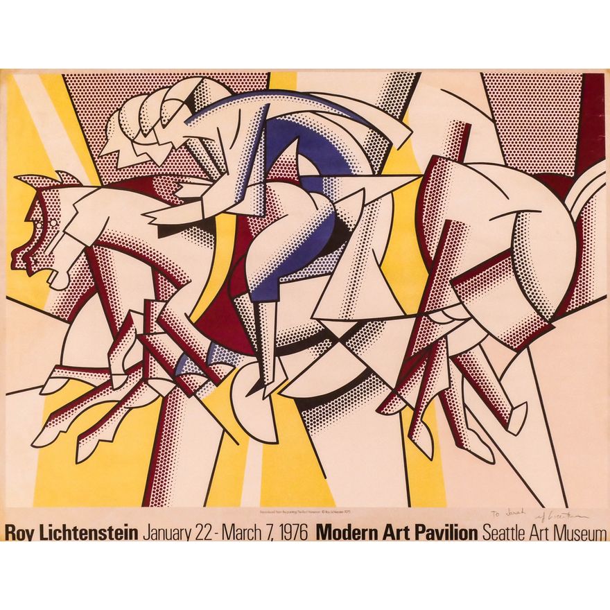 Roy Lichtenstein ''The Red Horseman'' Signed Poster