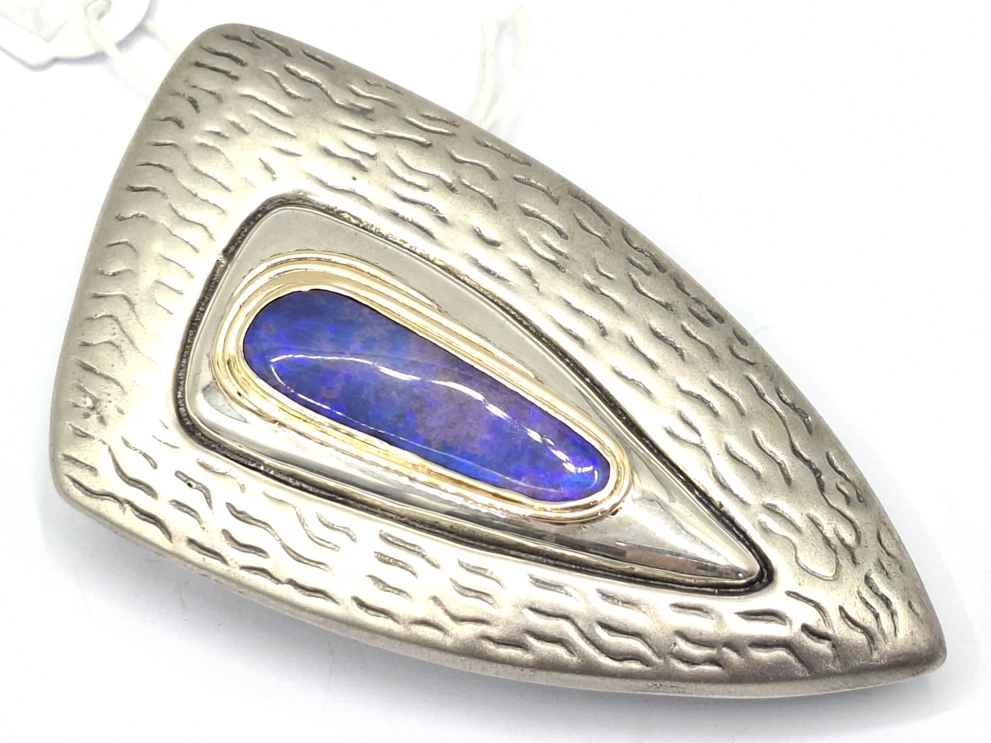 Sterling Silver Opal Belt Buckle