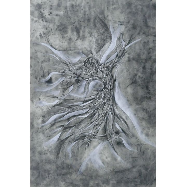 Maria Frank Abrams ''Act II - Leah's Dance'' 1962 Casein
