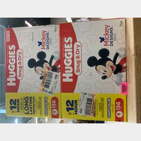 (2) 156 PACK HUGGIES SNUG AND DRY DIAPERS STAGE 4