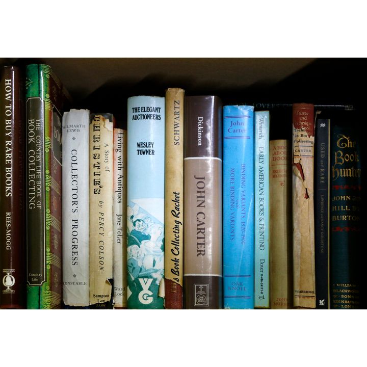TWO BOX OF BOOKS  -  Relating to Rare books. [30 volumes]