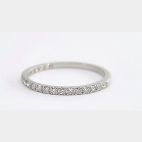 LOVELY 14 ROUND BRILLIANT DIAMONDS OF 0.14CTS IN WHITE GOLD BAND COLOUR I/J CLARITY VS/SI - 50693/153