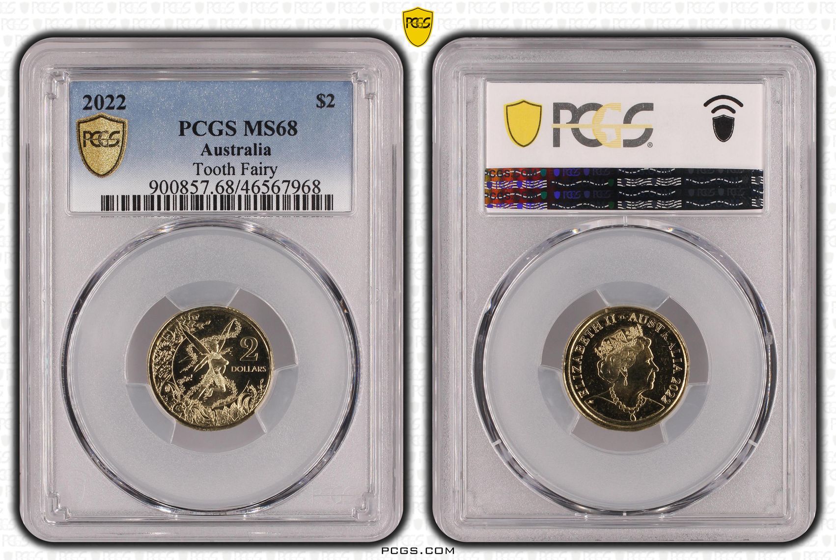 Tooth Fairy, Two Dollar, 2022, PCGS MS68