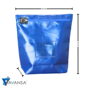 AVANSA A4 Cash Bag 26 X 28cm (used with Security Seals) Security sealed cash and document bag |