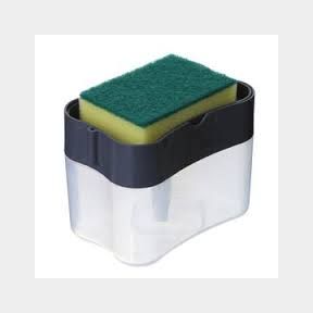 2 in 1 Kitchen Dishwasher Liquid Pump Box Soap Dispenser Sponge Caddy - Bar 9902020815859-51748/771