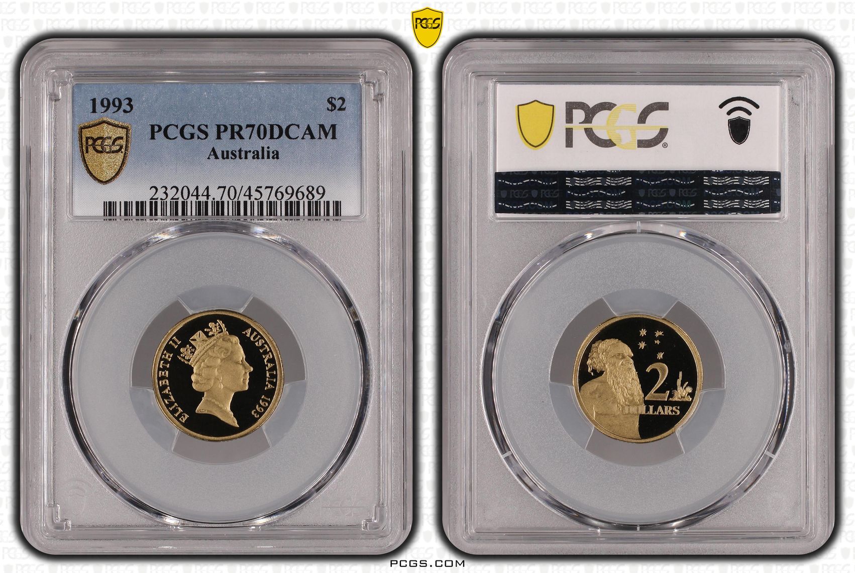 Elizabeth II, POP 22/0, Two Dollar, 1993, PCGS PR70DCAM