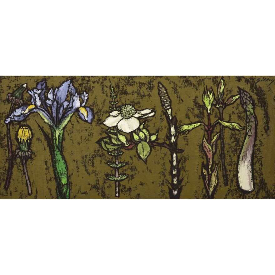 Richard Gilkey ''Flowers and Asparagus'' Oil