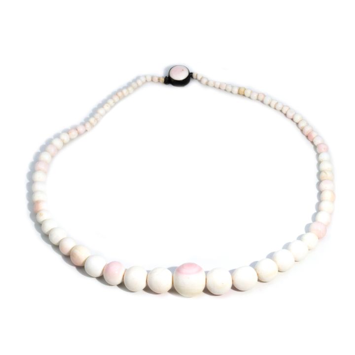 Italian Operculum Necklace 1950s