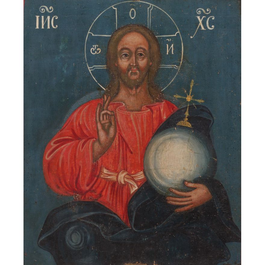 Ikona Chrystus Pantokrator, Rosja, XVIII/XIX w.