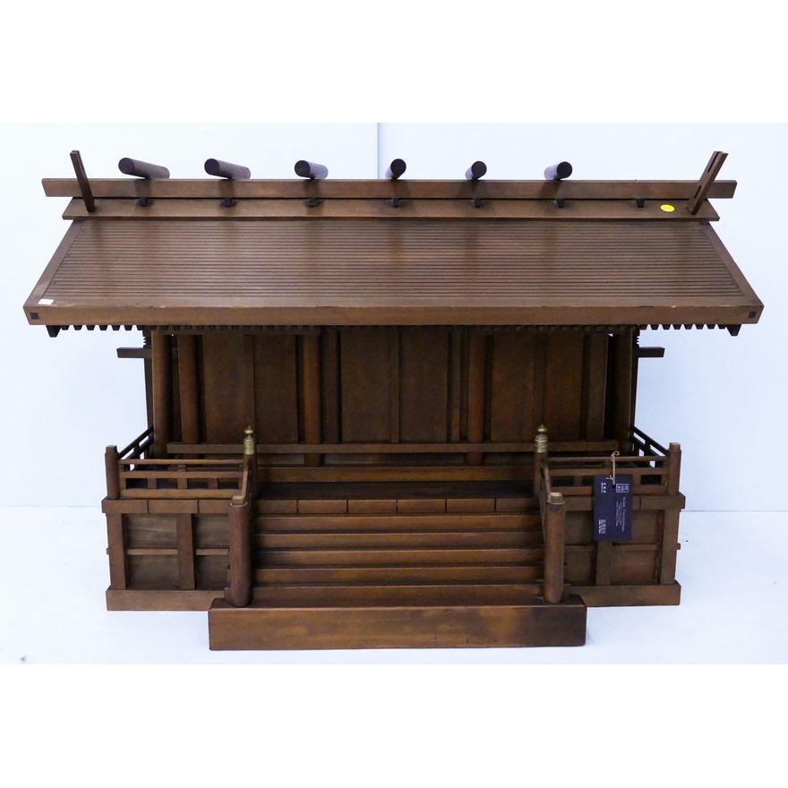 Japanese Wood Buddhist Shrine- 25x41x16'' (missing a few small pieces)