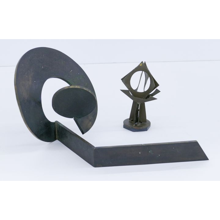 2pc Charles Smith ''Maquettes'' Steel Sculptures