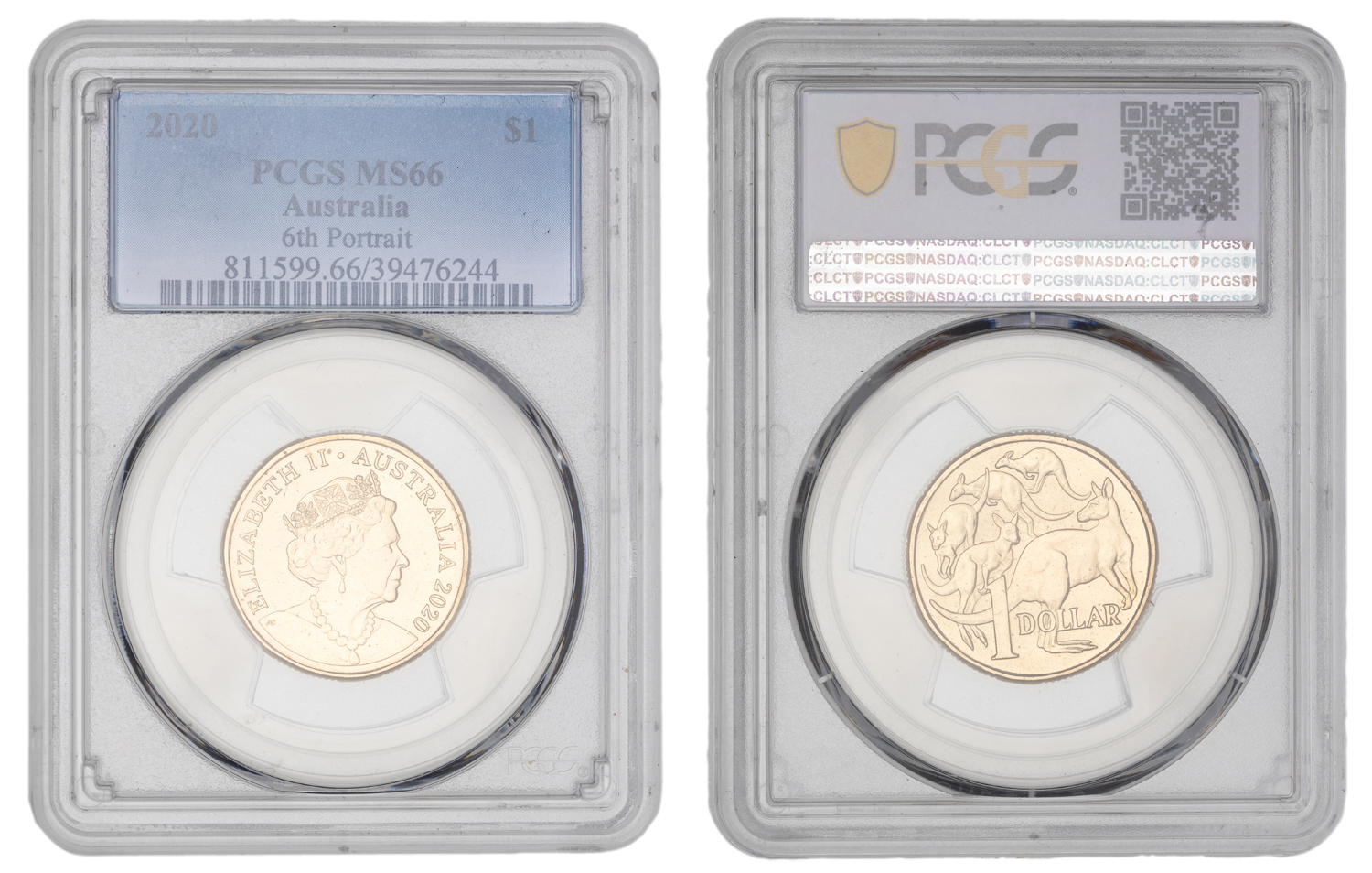 Elizabeth II, One Dollar, 2020, PCGS MS66