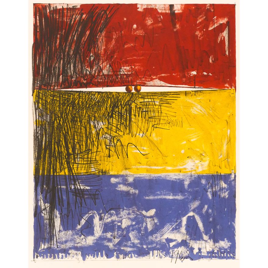 Jasper Johns ''Two Balls'' 1975 Lithograph