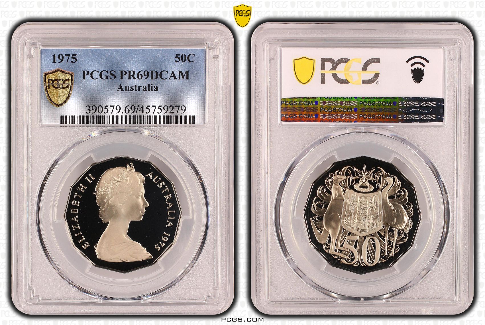 Fifty Cent, 1975, PCGS PR69DCAM