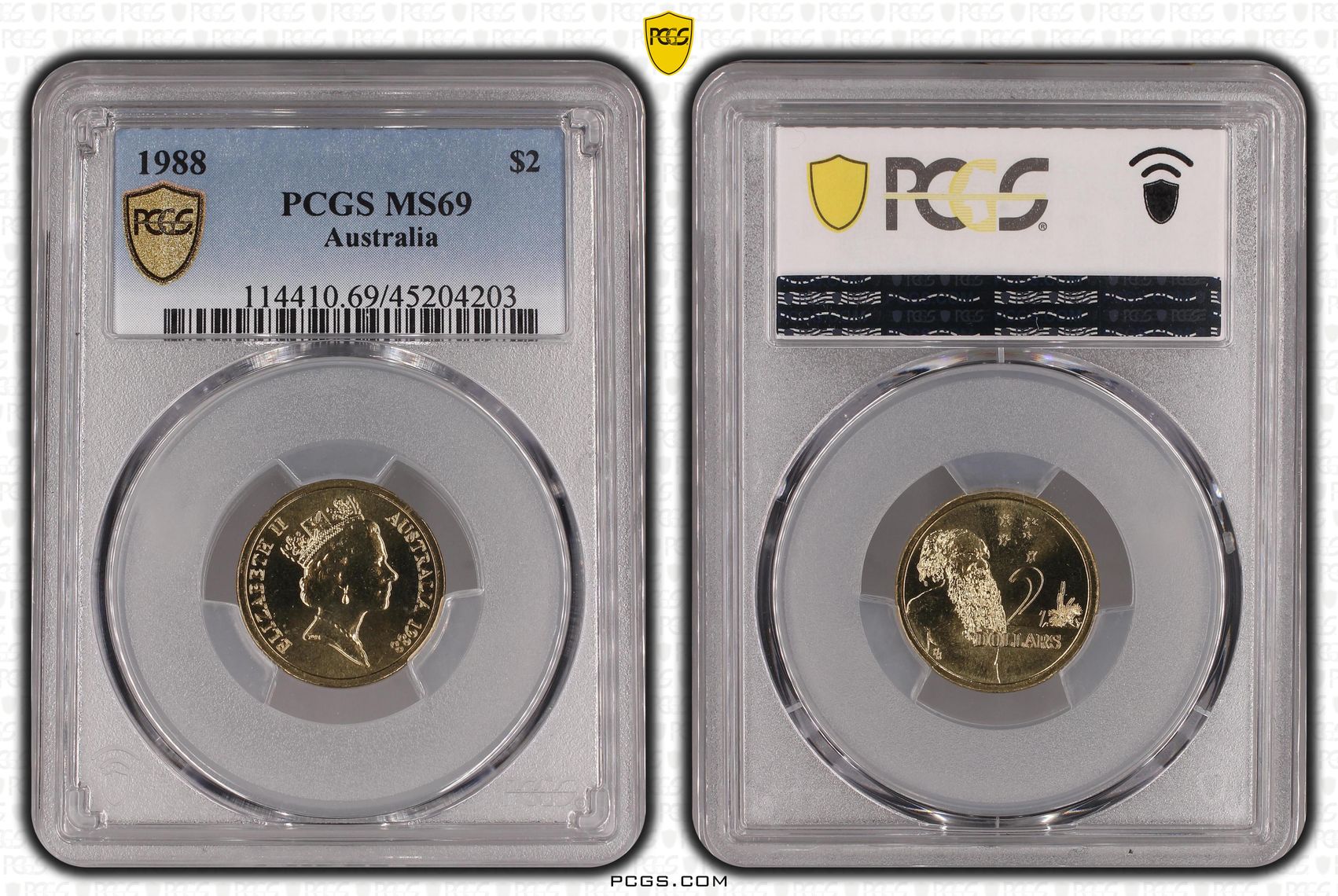 1988 Australia Two Dollar, $2 PCGS - MS69 POP 10/0 -203