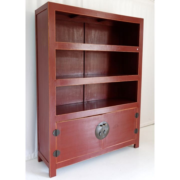 LARGE ORIENTAL LACQUERED DISPLAY SHELF