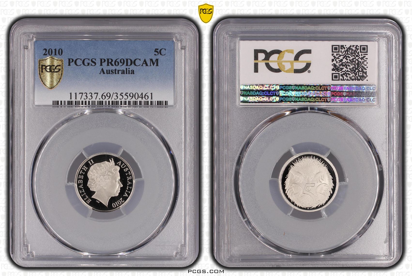 Five Cent, 2010, PCGS PR69DCAM