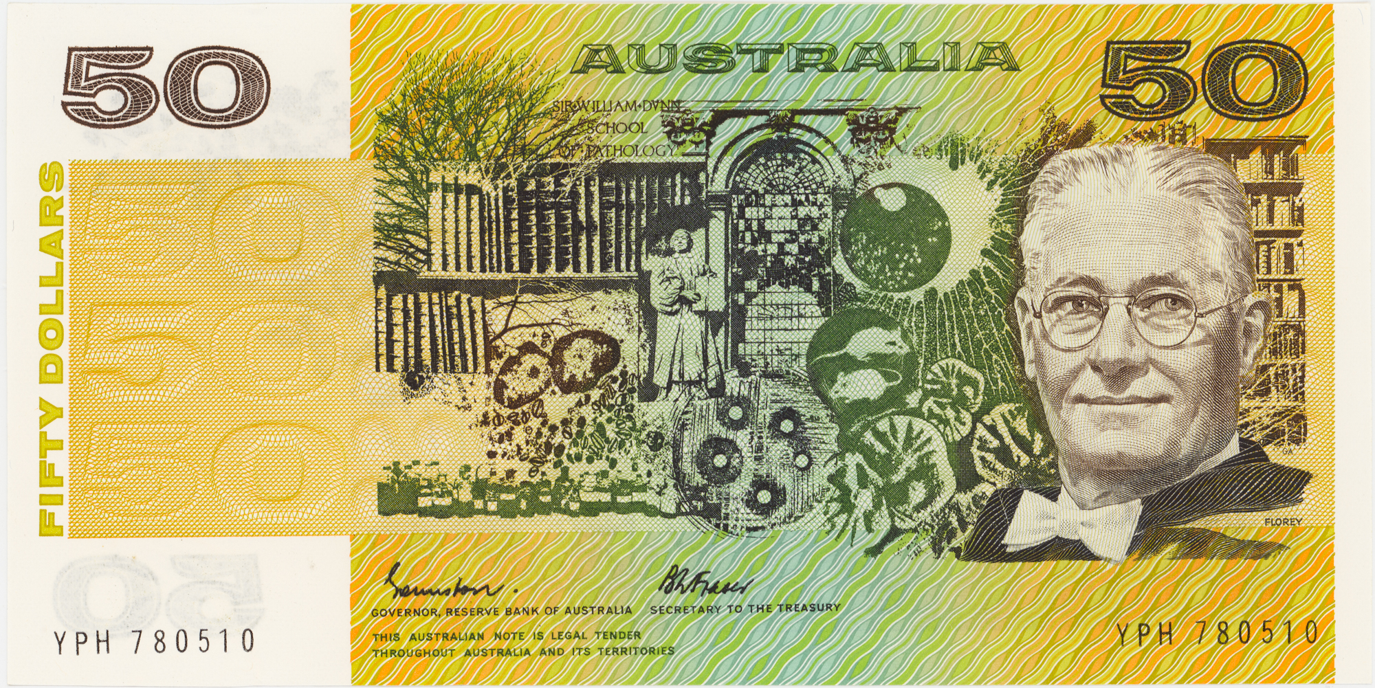 Johnston/Fraser, Fifty Dollars, 1985, UNC
