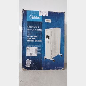 MIDEA 9 FIN OIL HEATER - WHITE - 2000W - HEATER WITH 3D HOT AIR HEATING