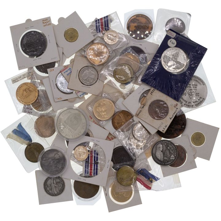 Group, Captain James Cook Medallions,