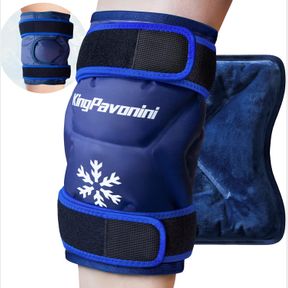 XXL ICE PACK WRAP AROUND ENTIRE KNEE AFTER SURGERY, REUSABLE GEL LARGE ICE PACK FOR KNEE INJURIES, PAIN RELIEF, SWELLING, KNEE SUR